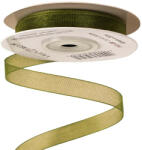  Organza szalag 10mm x 20m - Olivazöld (P10-88)