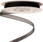 Valex Decor Organza szalag 6mm x 20m - Fekete (P06-96)