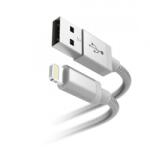 Hama Cablu de date Hama 00183340 Metal, USB - Lightning, 1.5m, Silver (00183340)