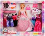 Alisha Papusa Alisha cu 6 rochii de printesa, 29 cm Papusa