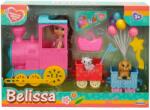 Belissa Set de joaca papusa Belissa, Trenul si animalutele dragute, Roz Papusa