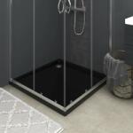  Cădiță de duș pătrată din abs, negru, 90x90 cm (148913)