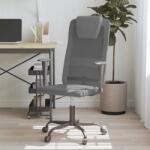  Scaun birou reglabil în înălțime, gri, piele artificială/plasă (353020)