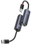 Baseus Lite Series USB-RJ45 hálózati adapter, 1000 Mbps (szürke)