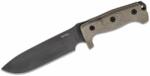 LIONSTEEL Fixed knife with SLEIPNER BLACK blade CANVAS handle, cordura/kydex sheath M7B CVG (M7B CVG)