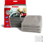 SONAX mikroszálas puha törlőkendő 3db-os 40x40cm