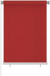  Jaluzea tip rulou de exterior, 100x140 cm, roșu, hdpe (312889)