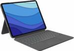 Logitech Combo Touch iPad Pro 12.9" (5. generáció), szürke - US INTL (920-010257)
