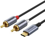 UGREEN Cablu audio UGREEN CM451 USB-C la 2x RCA (Cinch) 1.5 m (negru) 20193