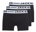 Jack & Jones Boxerek SENSE X 3 Fekete EU S
