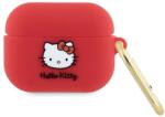 Hello Kitty HKAP3DKHSF Airpods Pro tok fukszia Szilikon 3D Kitty Head 3D Kitty fej