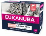 EUKANUBA Grain Free Senior Pateu pentru pisici Senior Somon 12 x 85 g