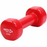 Aktívsport Kézisúlyzó vinyl Aktivsport 2 kg piros (203600223)