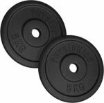 Physionics Súlyzó készlet 2 x 5 kg öntöttvas 31 mm (WEIGHTCI01-2x5) Súlytárcsa