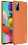 Dux Ducis Yolo elegáns tok műbőr bevonattal Samsung Galaxy A71 (narancssárga)