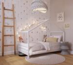 YappyKids Patut YappyKids Tip Casuta YappyHytte Lemn Certificat FSC Transformabil In Casuta De Joaca Bariera Protectie Stil Scandinav 160x80cm Alb (YAPPYHYTTE_WHITE)