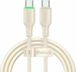 Mcdodo CA-4770 USB-C apa - USB-C apa 2.0 Adat és töltőkábel - Bézs (1.2m) (CA-4770)