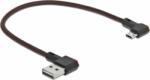 Delock 85269 USB Type-A apa - Micro USB Type-B apa 2.0 Adat és töltő kábel - Fekete (0.2m) (85269)