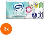 Zewa Set 3 x Hartie Igienica Zewa Deluxe Jasmine Blossom, 3 Straturi, 8 Role (FXE-3xEXF-TD-EXF23579)