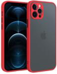 Cellect iPhone SE 2022/2020/8/7 műanyag tok piros fekete (CEL-MATT-IPHSE22-RBK) (CEL-MATT-IPHSE22-RBK) (CEL-MATT-IPHSE22-RBK)