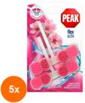 Peak WC Set 5 x 2 Odorizante Peak WC Flex Activ, Flori de Cires, 48 g (ROC-5xMAG1018535TS)