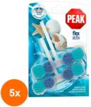 Peak WC Set 5 x 2 Odorizante Peak WC Flex Activ, Ocean, 48 g (ROC-5xMAG1018536TS)