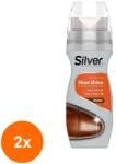 Silver Set 2 x 6 Creme Lichida pentru Pantofi Silver, Maro, 75 ml (ROC-2xMAG1016282TS)