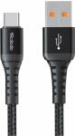 Mcdodo CA-2270 USB-A apa - USB-C apa Adat és töltő kábel - Fekete (0.2m) (CA-2270)