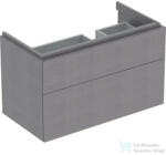 Geberit XENO2 88x46, 2x22 cm-es 2 fiókos alsószekrény LED világítással, faerezetes szürke 500.516. 43.1 (500516431)