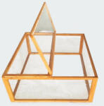  Kültéri négyzet alakú kisállat ketrec 100x100x45 cm 51447
