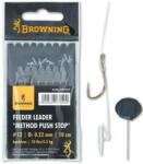 Browning #12 method feeder előke push stop bronz 10lbs / 4, 50kg hooklength: 10cm (4704012) - epeca