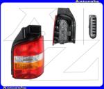 VW CARAVELLE T5 2003.04-2009.09 /7E, 7F, 7J, 7H/ Hátsó lámpa jobb "2 hátsó ajtós" sárga indexes (foglalattal) HELLA 2SK 008 579-121