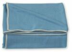 AMY - Paturica Pure Tricotata din Bumbac, 110x72 cm, Albastru (80757) Lenjerii de pat bebelusi‎, patura bebelusi
