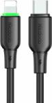 Mcdodo CA-4761 USB-C apa - Lightning apa 2.0 Adat és töltőkábel - Fekete (1.2m) (CA-4761)