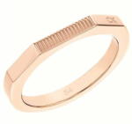 Calvin Klein Divatos bronz gyűrű Faceted 35000189 (Kerület 52 mm)