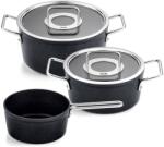 Fissler Set de vase pentru gătit ADAMANT, set de 3, negru, aluminiu, Fissler - kulina - 1 509,00 RON
