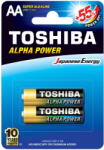 Toshiba ALPHA POWER LR6 AA 1, 5 V alkáli elemek buborékcsomagolás 2db (TOSBAT0015)
