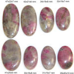  Cabochon Rubin In Iolit - Oval - 29-47x18-25x6-10 mm - 1 Buc