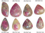  Cabochon Rubin In Iolit - Picatura - Neregulat - 24-33x16-26x6-9 mm - 1 Buc - concepttropic - 23,00 RON