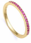  Viceroy Elegáns, aranyozott gyűrű rózsaszín cirkónium kövekkel Trend 9118A012 (Kerület 52 mm)