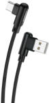 Foneng X70 Angled USB to USB-C cable, 3A, 1m (black) (X70 Type-C) - scom