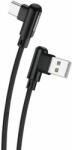 FONENG X70 Angled USB to USB-C cable, 3A, 1m (black) (X70 Type-C) - wincity