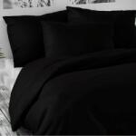 Kvalitex Lenjerie de pat din satin Luxury Collection, negru, negru, 140 x 220 cm, 70 x 90 cm Lenjerie de pat