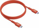 Club 3D CAC-1511 USB-C apa - USB-C apa 2.0 Adat és töltőkábel - Piros (1m) (CAC-1511)