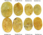  Cabochon Heliodor Mineral Natural - Oval - 34-49x23-33x8-12 mm - 1 Buc