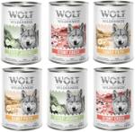 Wolf of Wilderness Wolf of Wilderness 10 + 2 gratis! 12 x 400 g Hrană umedă câini - Pachet mixt: 2x Stony Creek, Sandy Path, Steep Journey
