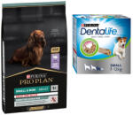 PRO PLAN Pro Plan 7/10/12/14 kg Purina hrană uscată + Dentalife Snackuri gratis! - Small & Mini Adult Sensitive Digestion (7 kg) 60 sticksuri pentru câini mici