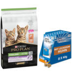 PRO PLAN Pro Plan 10 kg Purina hrană uscată + 8 x 40 g Dentalife Daily Oral Care Snack gratis! - Sterilised Kitten Healthy Start Somon Snacks Pui
