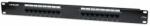 MANHATTAN 513548 Patch panel - CAT5e UTP patch panel, 16 portos, 1U, Fekete (513548) - hik-online