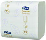 Tork toalettpapír T3, hajtogatott Extra soft folded, 2r. , fehér, 252lap/csg, 30csg/# (HT114276)